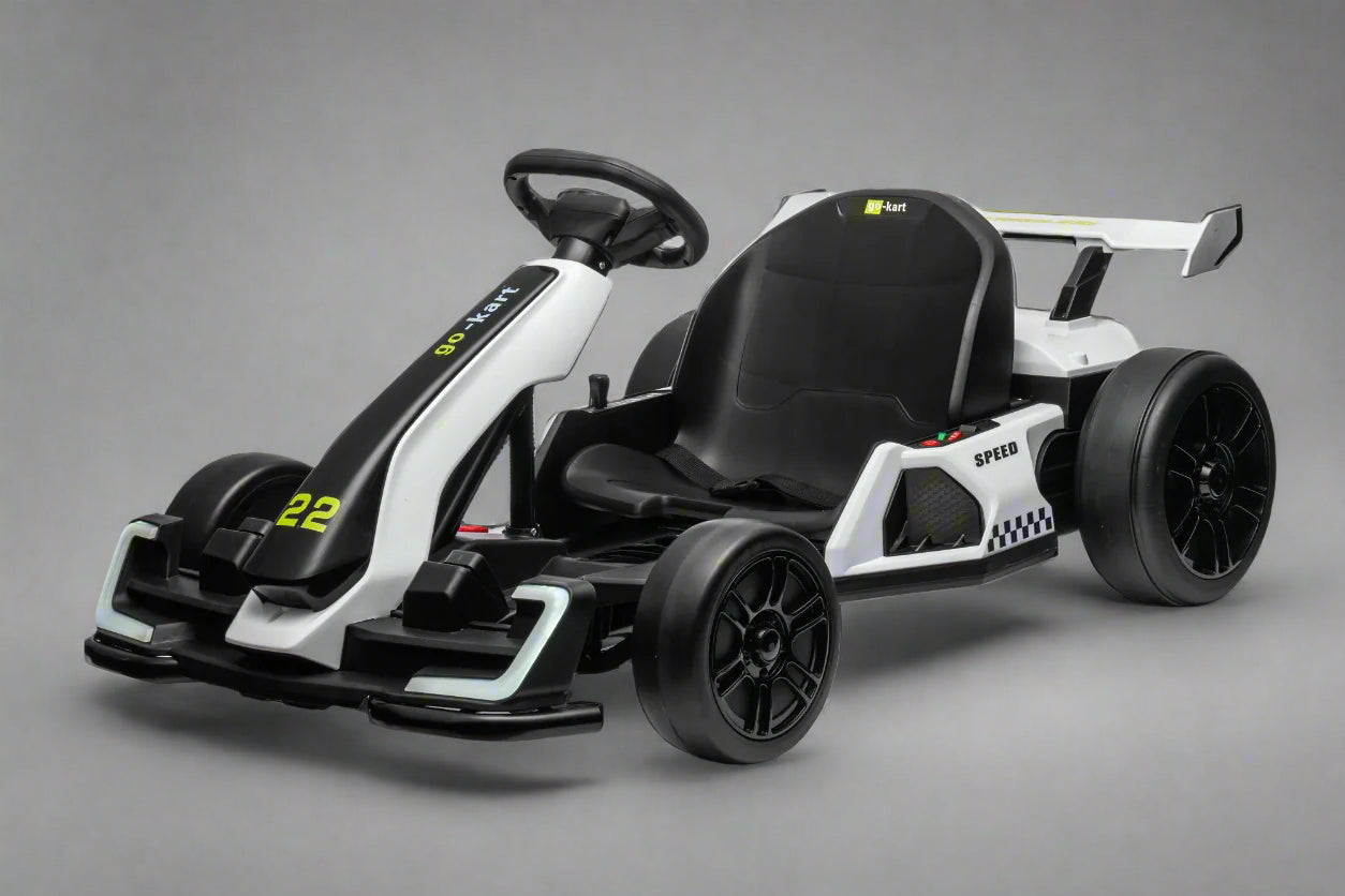 Drifter Go-Kart | Kids Electric Ride-On Car | 24V | High Speed | Brushless | Adjustable Seat | Metal Chassis