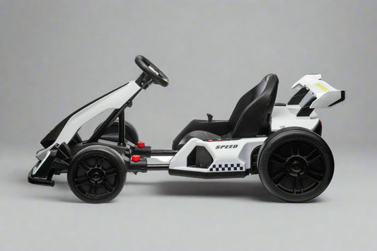 Drifter Go-Kart | Kids Electric Ride-On Car | 24V | High Speed | Brushless | Adjustable Seat | Metal Chassis
