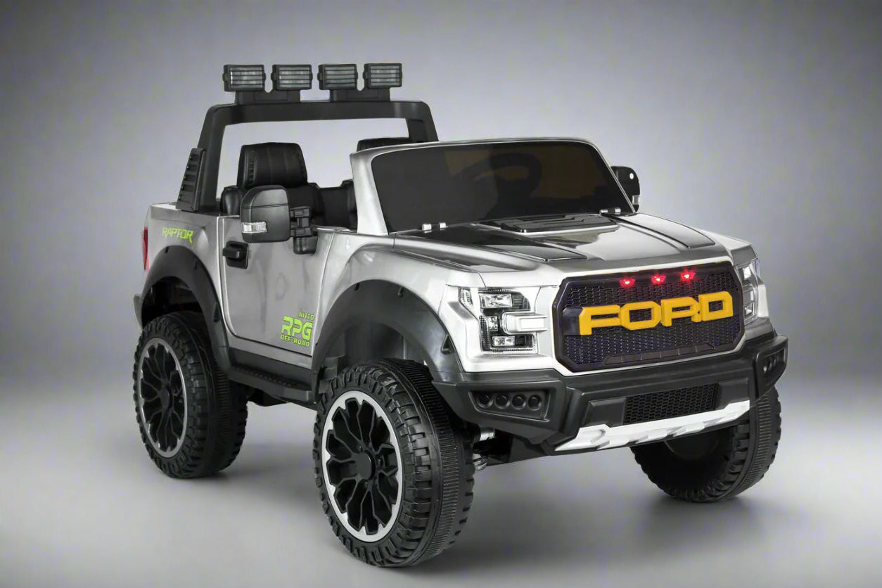 Ford F-150 Raptor 4x4 | Kids Ride-On Electric Car | 12V 12AH | Remote Control | 2 Seater | Trunk Storage