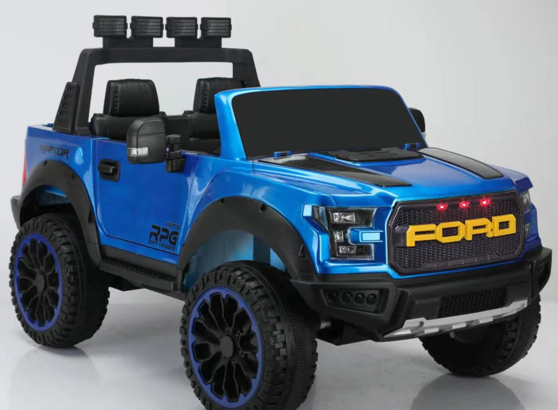 Ford F-150 Raptor 4x4 | Kids Ride-On Electric Car | 12V 12AH | Remote Control | 2 Seater | Trunk Storage