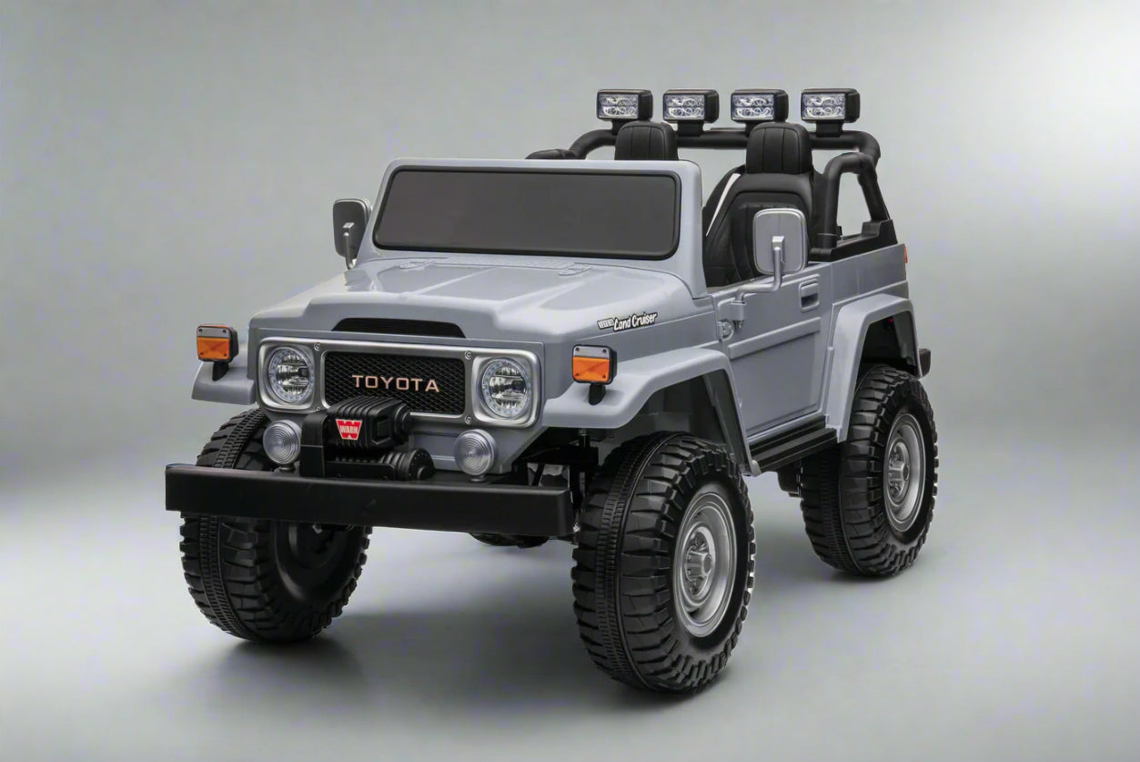 1974 Toyota Land Cruiser FJ40 4x4 | Kids Electric Ride-On Car | 24V | Remote Control | 2 Seater | Bluetooth
