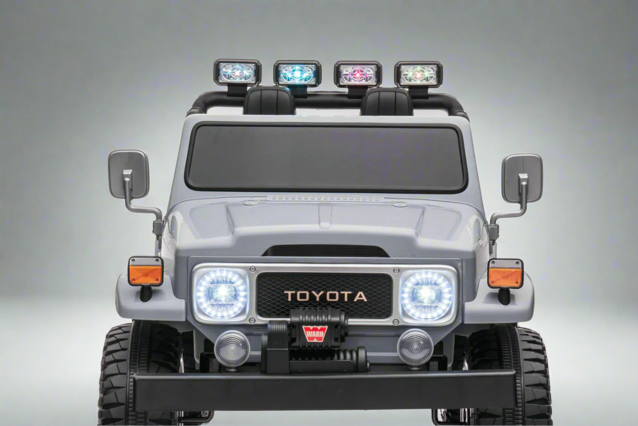 1974 Toyota Land Cruiser FJ40 4x4 | Kids Electric Ride-On Car | 24V | Remote Control | 2 Seater | Bluetooth
