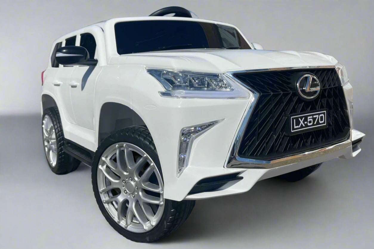 Lexus LX 570 4x4 | Kids Electric Ride-On Car | 12V | Remote Control | Bluetooth | Rocking | XL 1 Seater