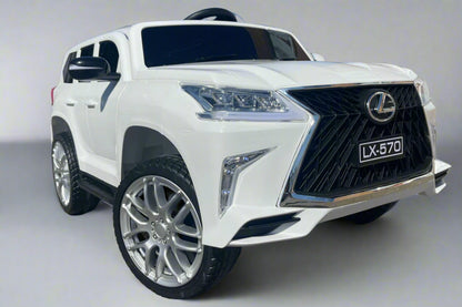 Lexus LX 570 4x4 | Kids Electric Ride-On Car | 12V | Remote Control | Bluetooth | Rocking | XL 1 Seater
