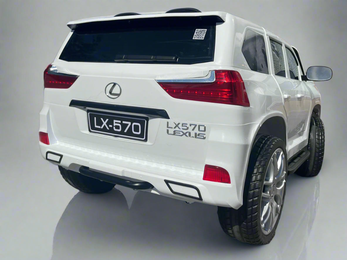 Lexus LX 570 4x4 | Kids Electric Ride-On Car | 12V | Remote Control | Bluetooth | Rocking | XL 1 Seater
