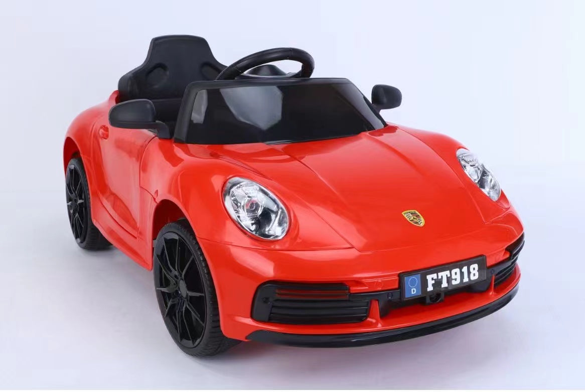 Porsche 911 | Kids Electric Ride-On Car | 12V | Remote Control | Rocking Feature